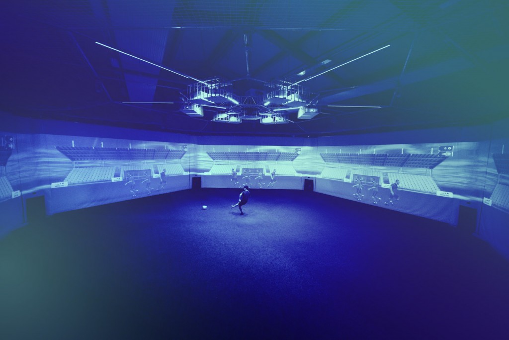 Assessment & Scouting - Aufnahme eines Spielers während eines Assessments in der skills.lab Arena