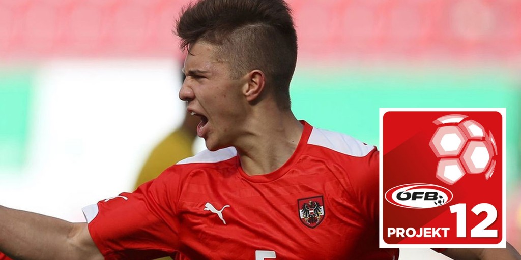 Aufnahme der Nationalspieler Meisl und Fischerauer