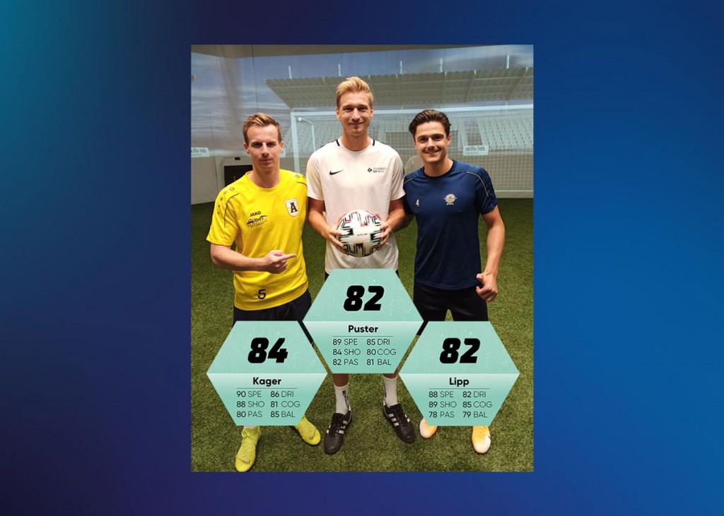 Team Check - Aufnahme von drei Amateurspielern mit skills.lab Score